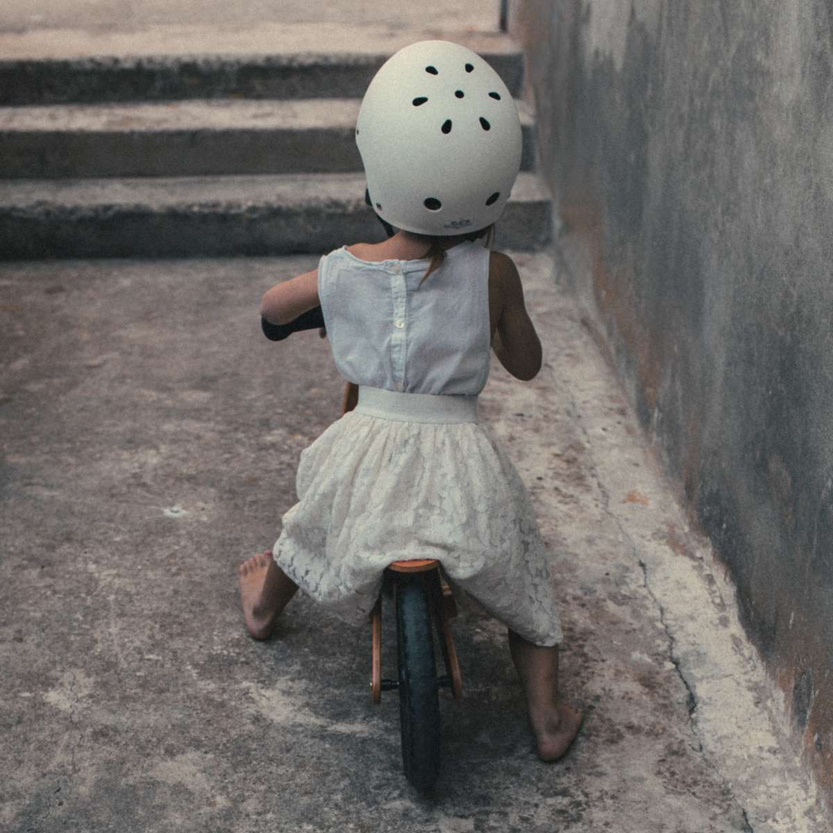 Toddler Bike Helmet | Matte White