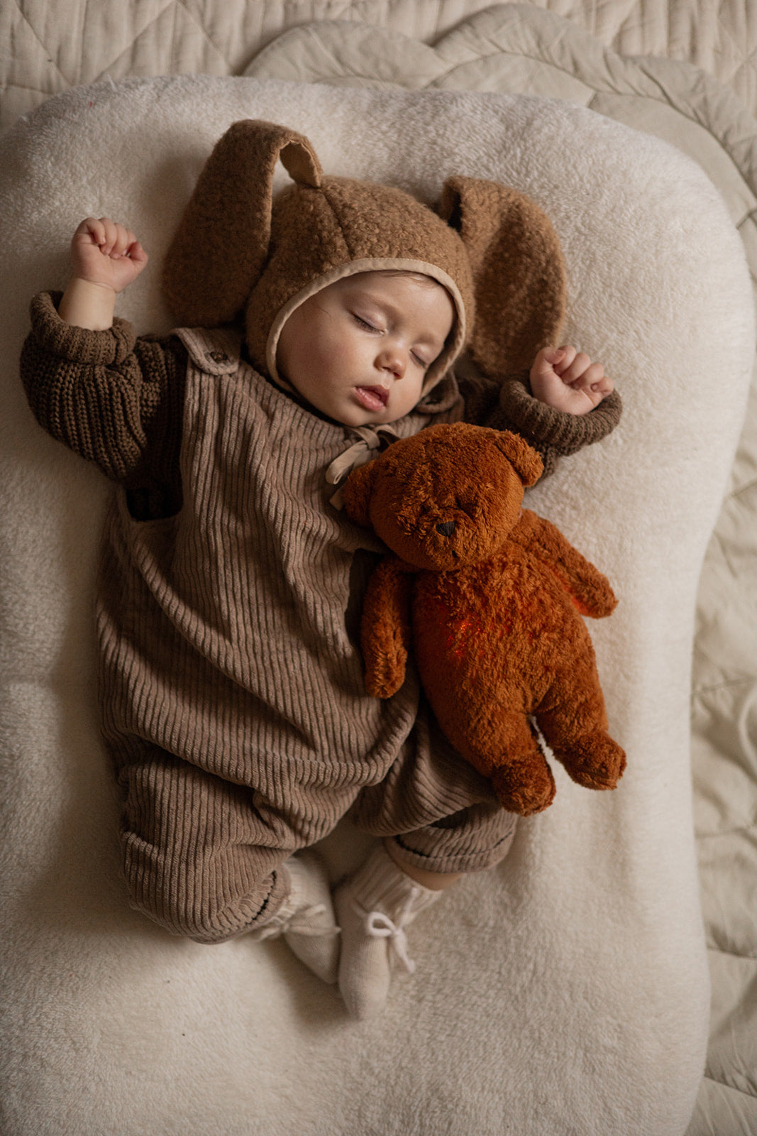 NEW 2.0 Organic Humming BEAR Light and Sleep Aid | CARAMEL