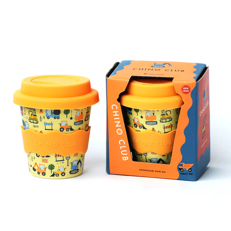 Reusable Baby Chino Cup l Orange Digger