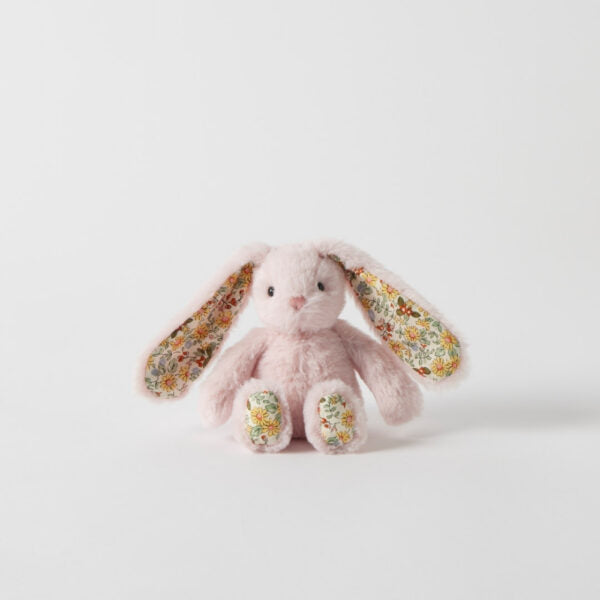 Floral Bunny Rattle | Pink