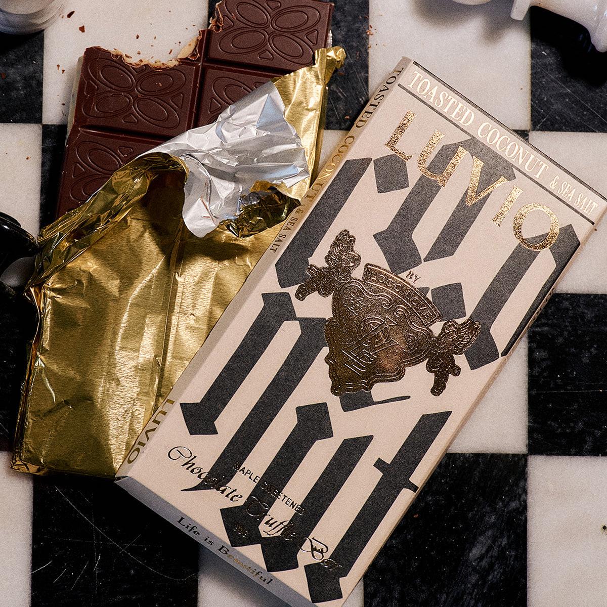 Luvio Block Chocolate | Toasted Coconut & Sea Salt