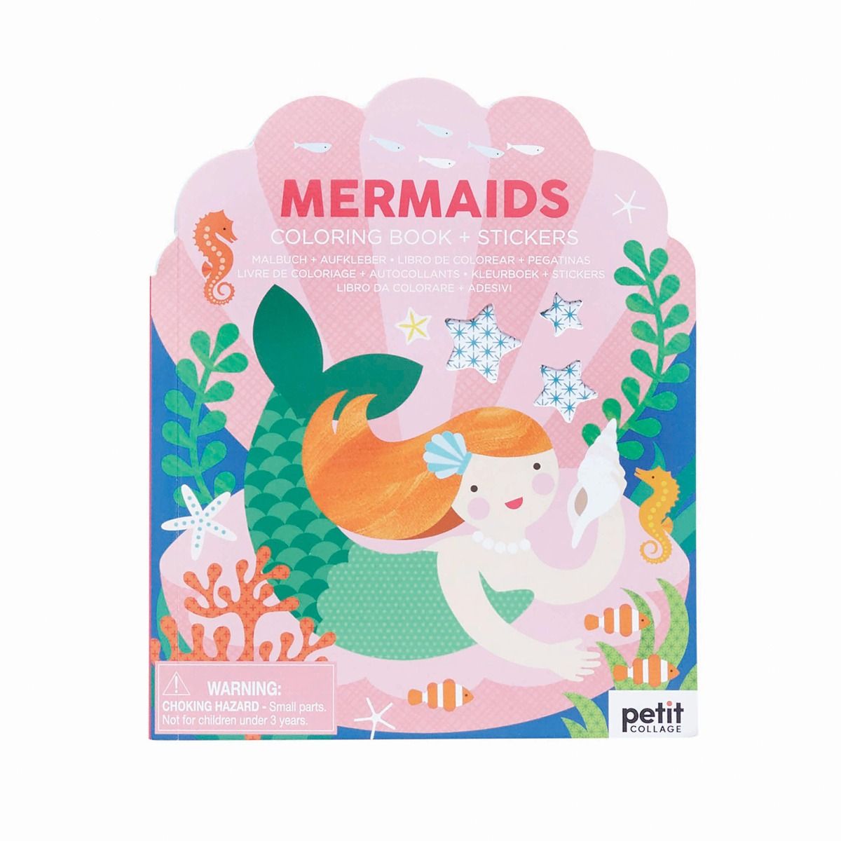 Colouring Book with Stickers | Mermaids