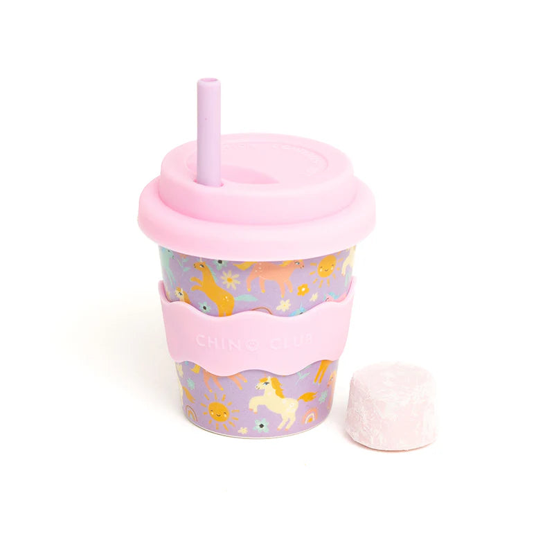 Reusable Baby Chino Cup l Purple Unicorn