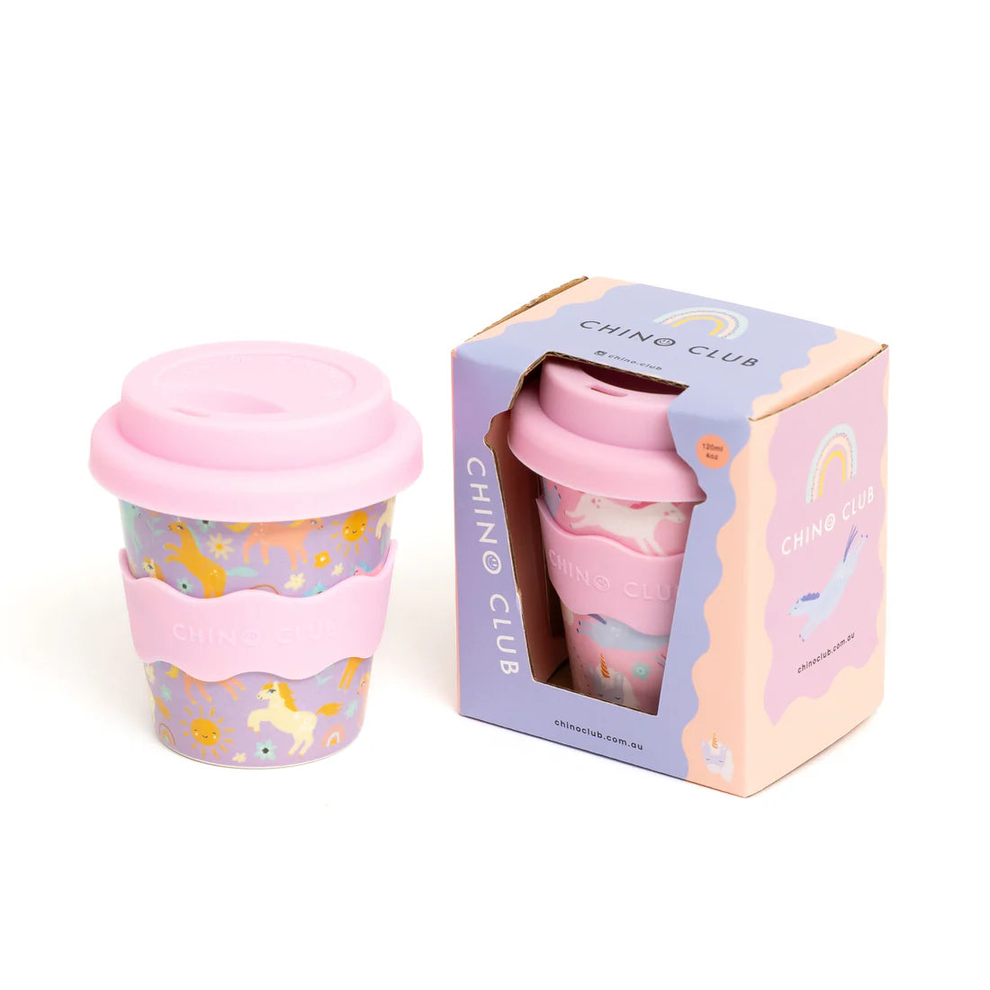 Reusable Baby Chino Cup l Purple Unicorn