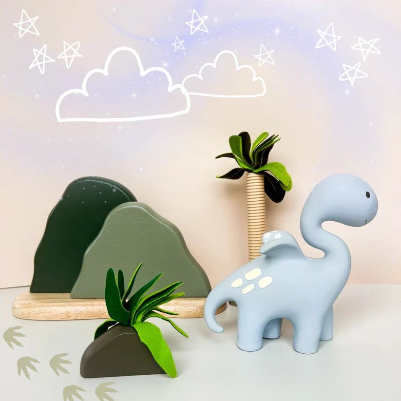 Diplo The Dino-Dragon Teether | Blue