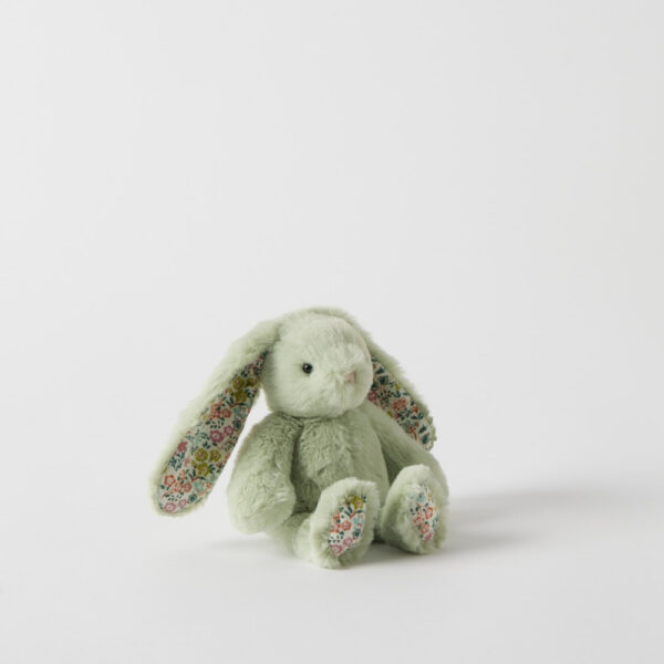 Floral Bunny Rattle | Mint