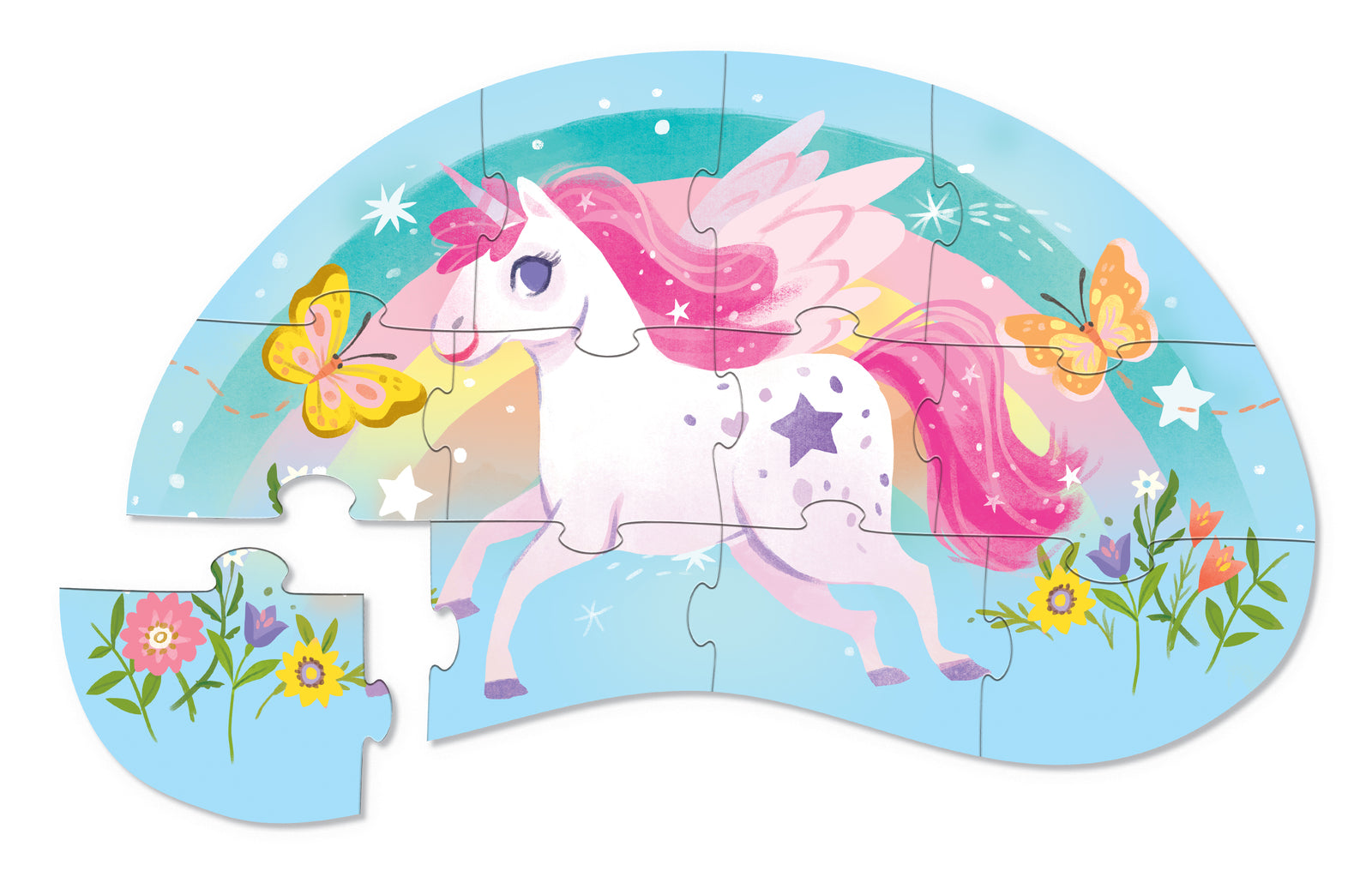 Mini Puzzle 12 pc | Sweet Unicorn
