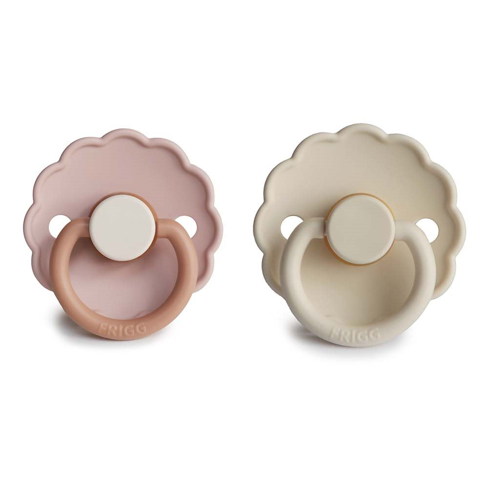 Daisy 2-Pack Pacifiers | Latex | Biscuit/Cream