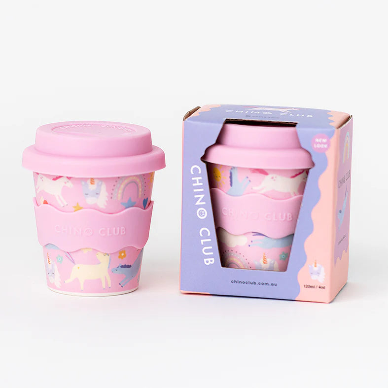Reusable Baby Chino Cup l Pink Unicorn