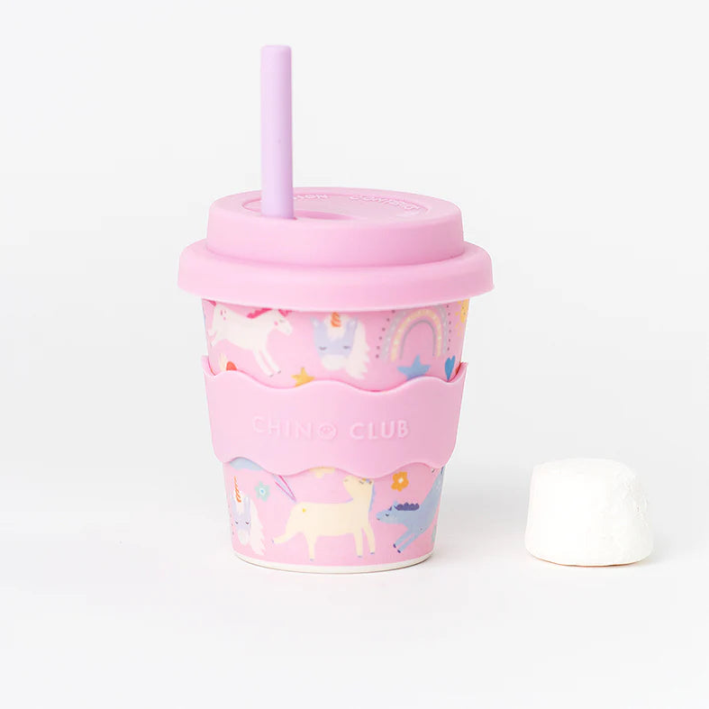 Reusable Baby Chino Cup l Pink Unicorn