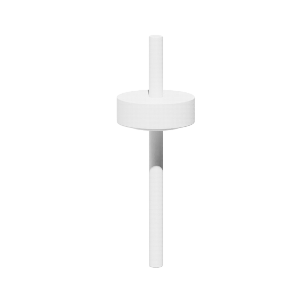 Mini Lounge Straw & Cap | White