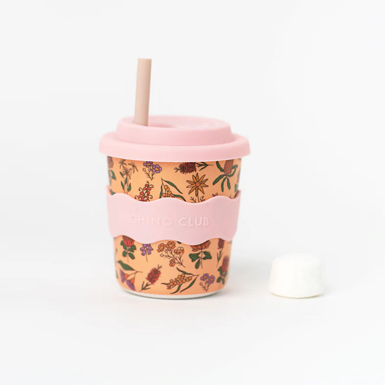 Reusable Baby Chino Cup l Aussie Wildflowers