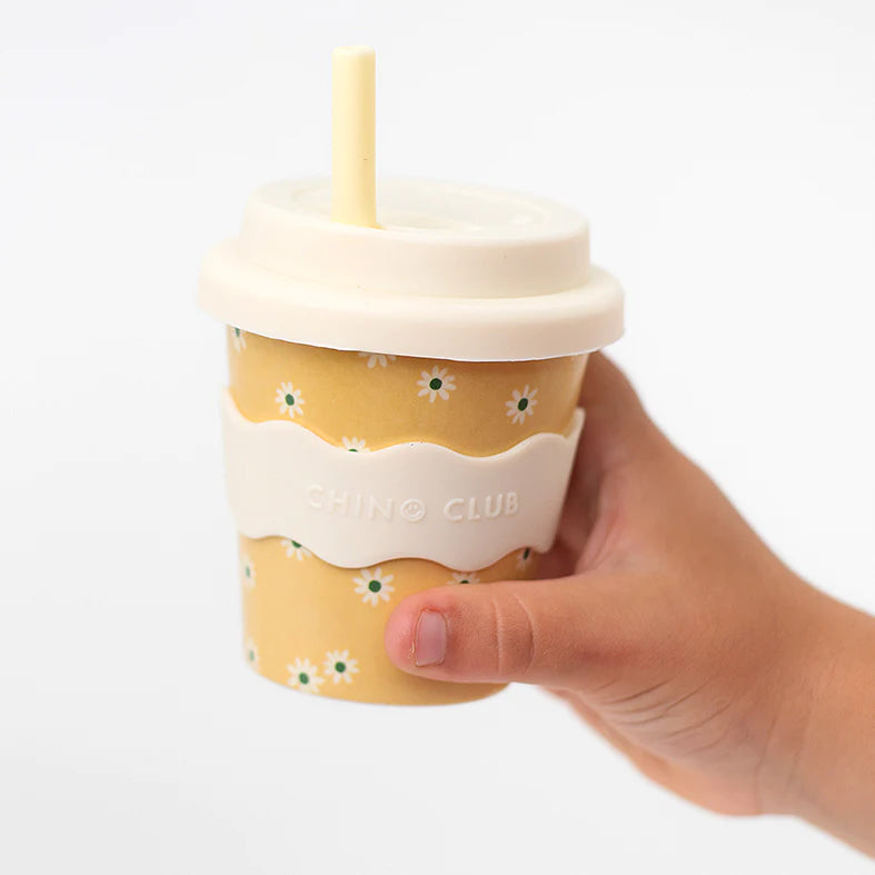 Reusable Baby Chino Cup l Yellow Daisy