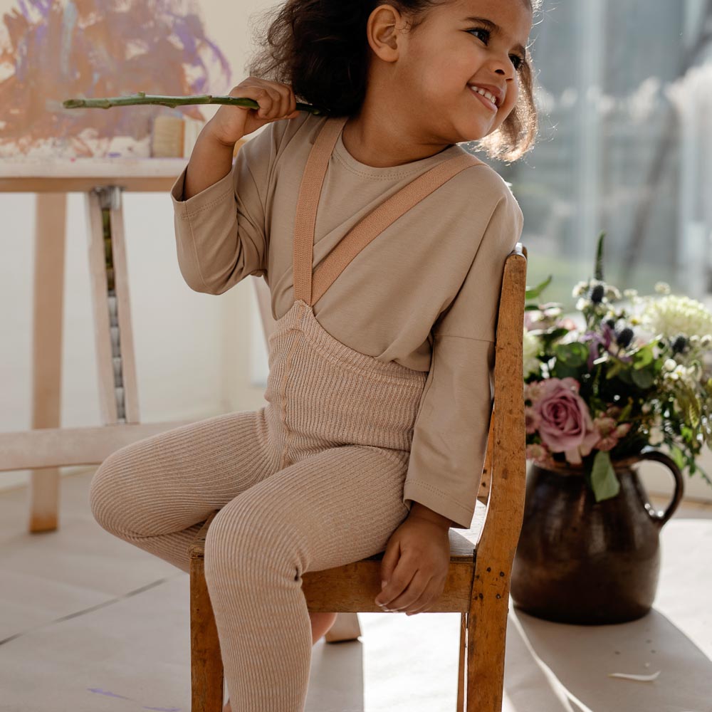 Footless Organic Cotton Unisex Tights l Silverly Brown