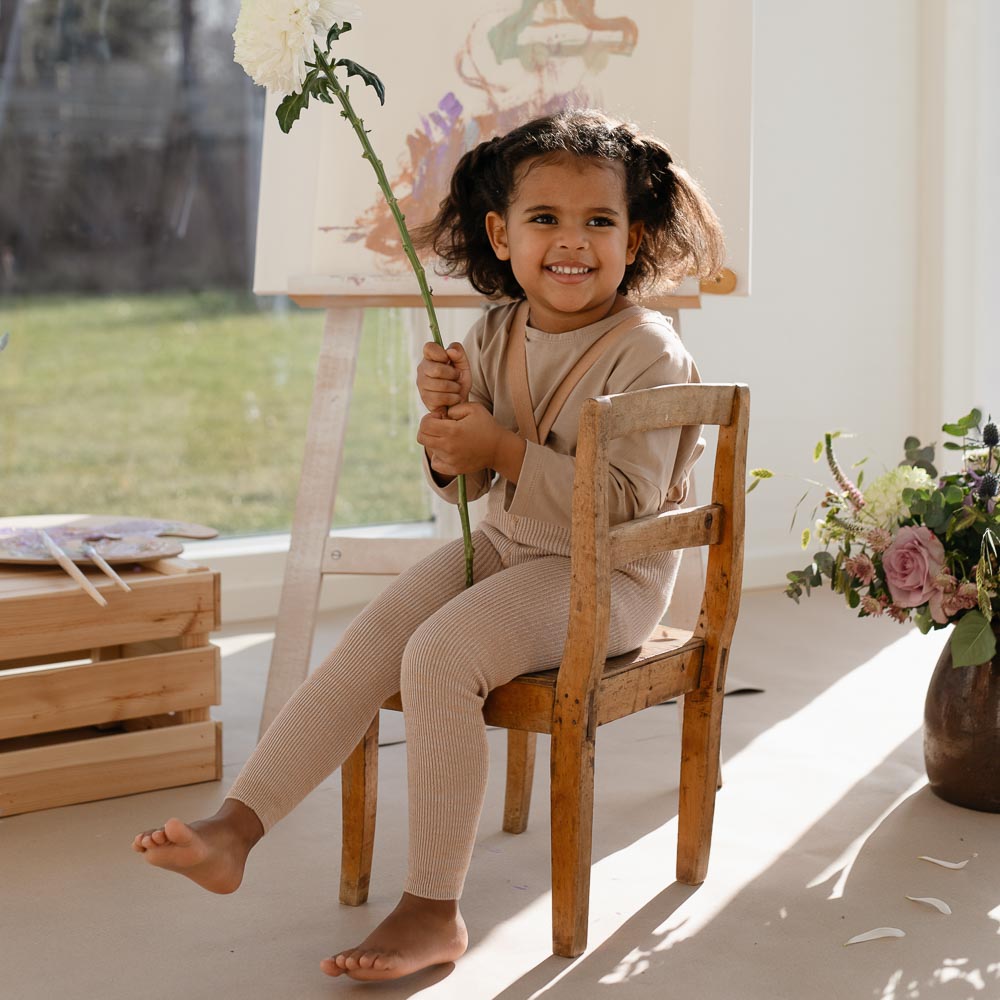 Footless Organic Cotton Unisex Tights l Silverly Brown