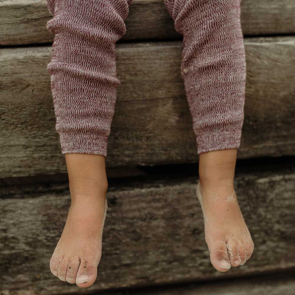Footless Organic Cotton Unisex Tights l Vanilla Fig