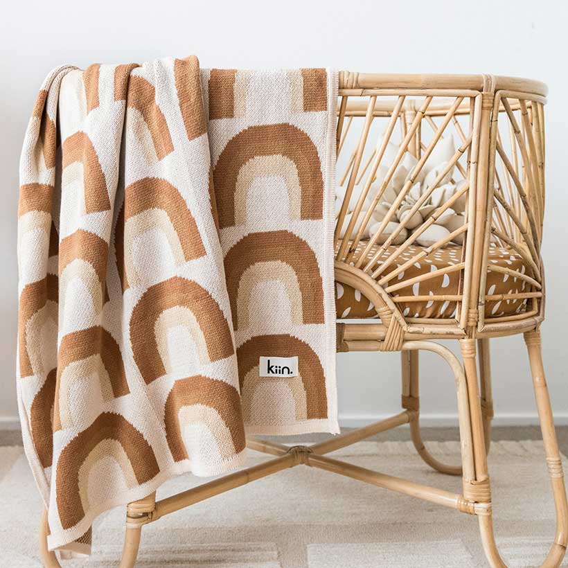 Rainbow Organic Cotton Blanket