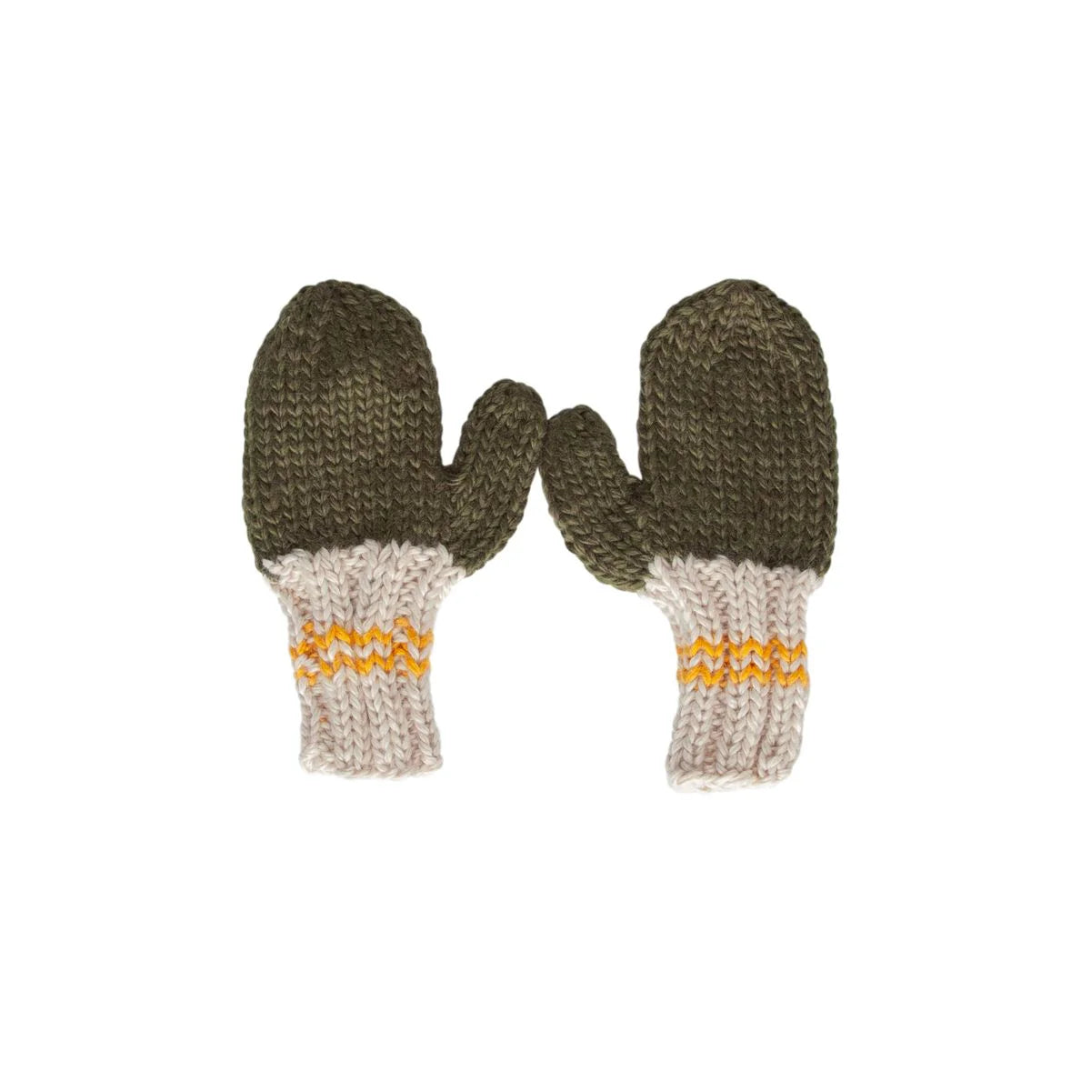 Mittens | Teddy | Khaki and Gold