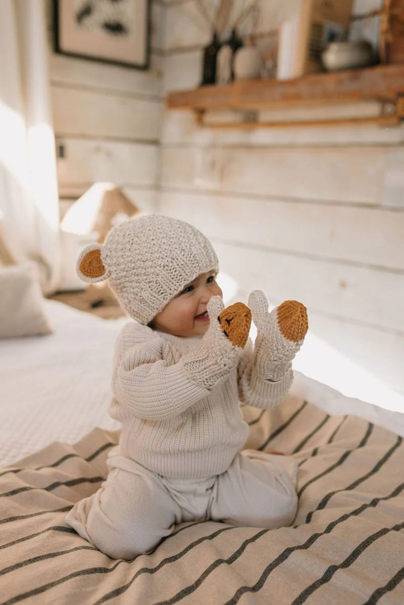 Mittens | Bear | Oatmeal