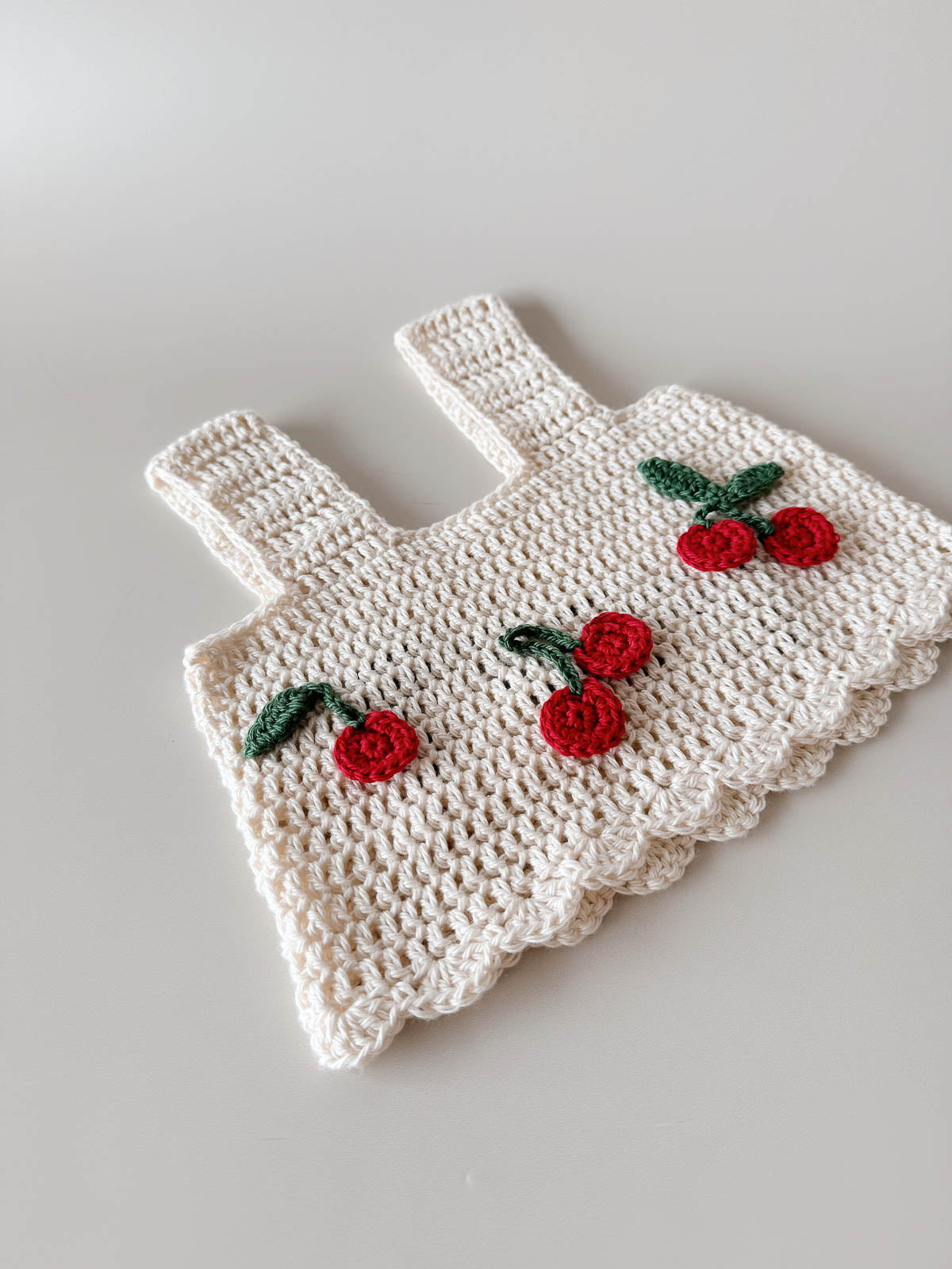 PRE-ORDER | Cherry Hand Crochet Crop Top