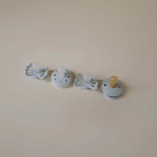 Baby's First Pacifier Dummy | 4 Pack | Powder Blue