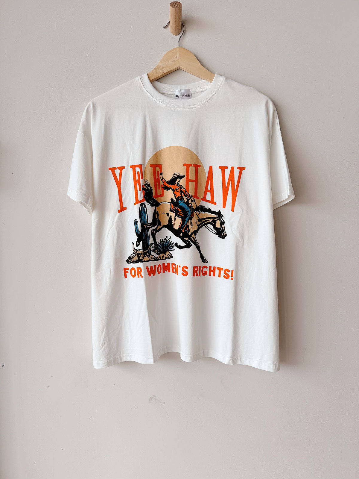 Womens Oversized Tee | YEE HAW for women rights!