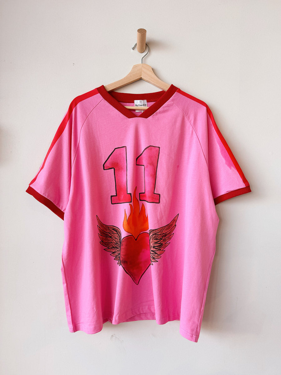Womens SS Tee | Pink 11 Hearts