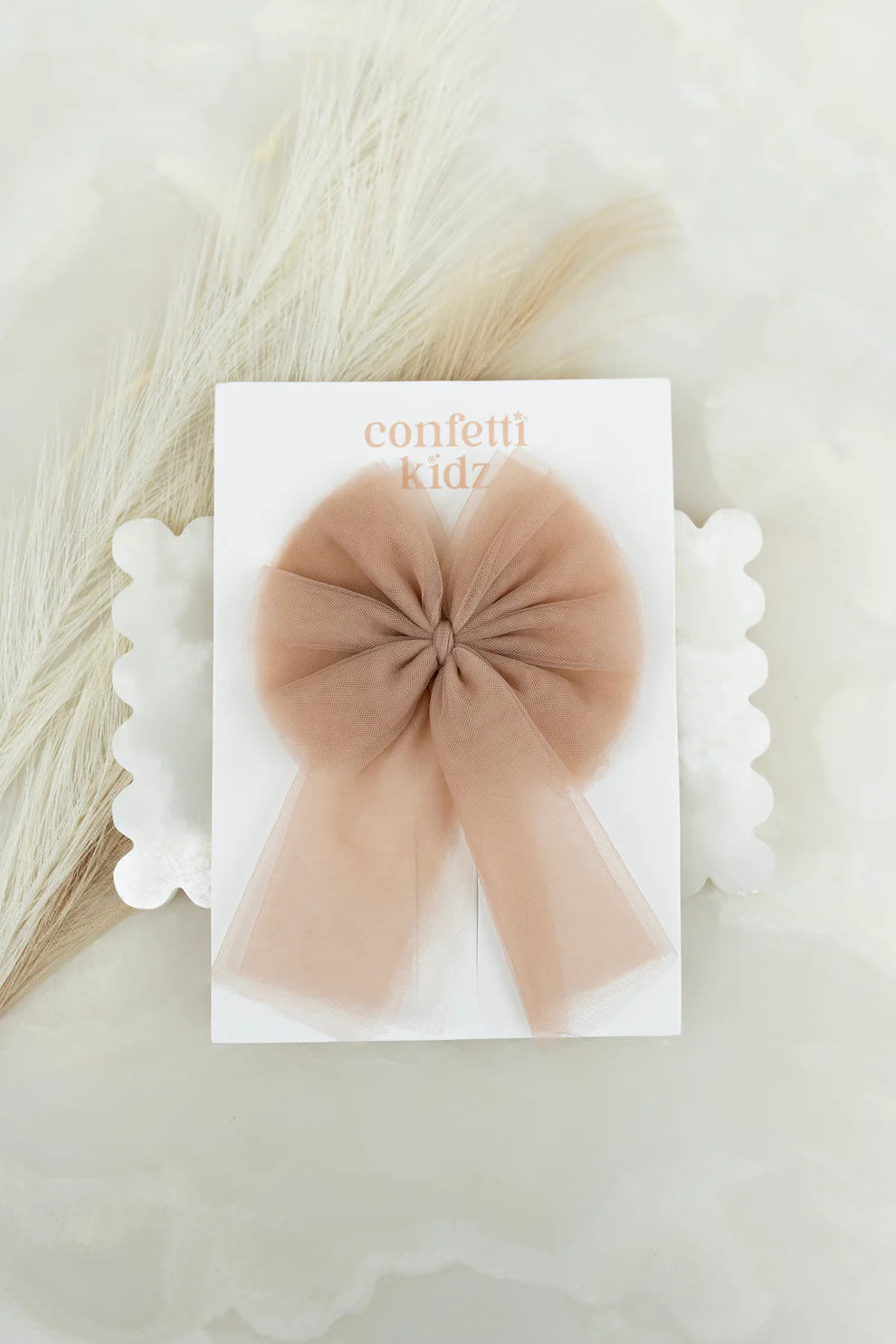Tulle Sailor Bow | Dusty Pink