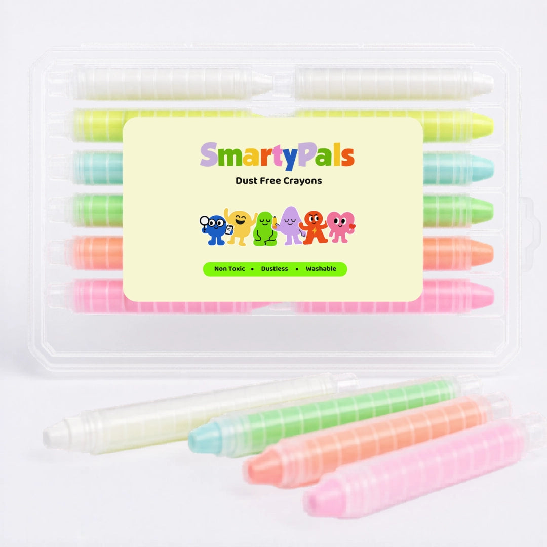 Dustless Chalk Crayon | 12 Pack Neon