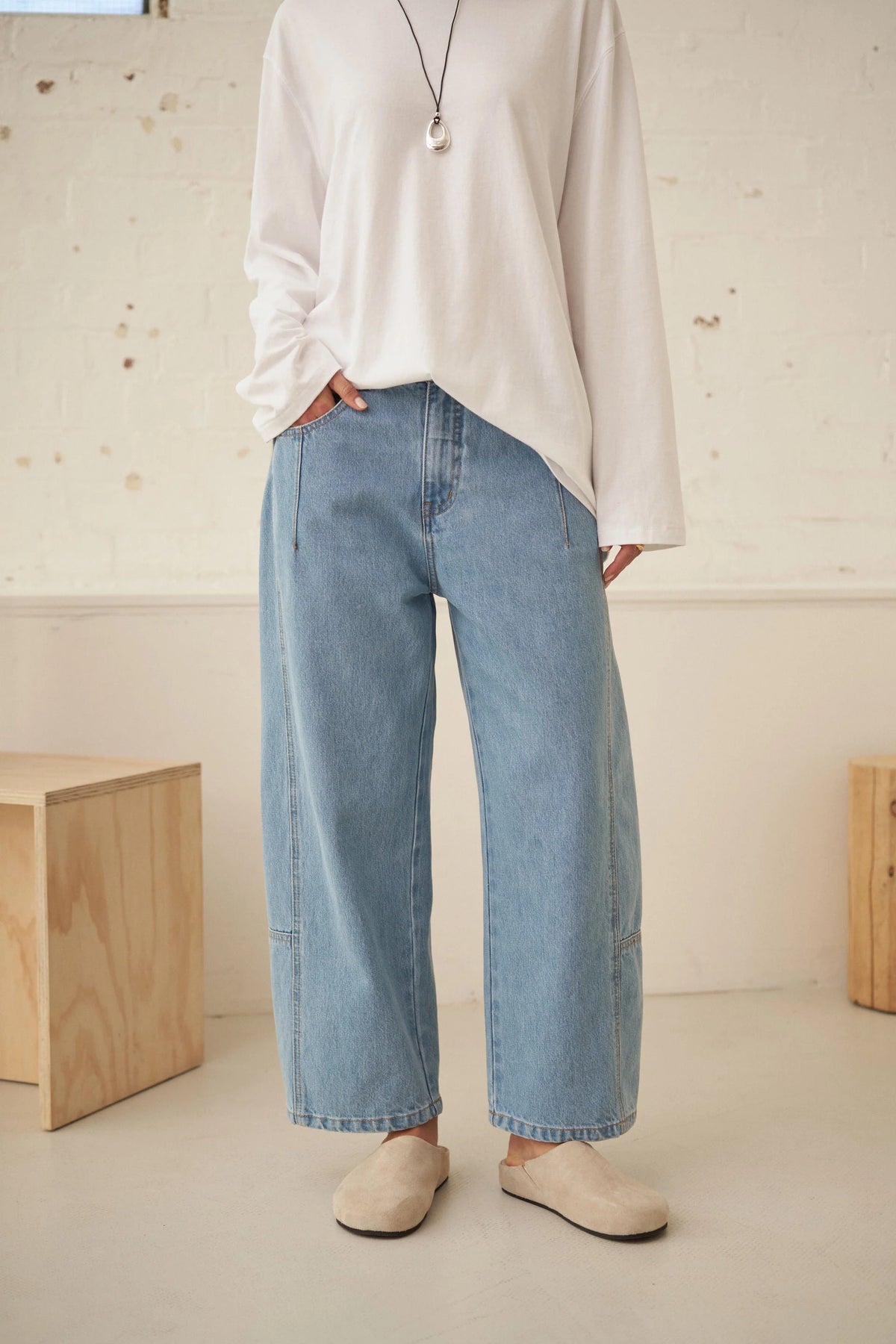 Women's Demi Barrel Jean | Vintage Blue