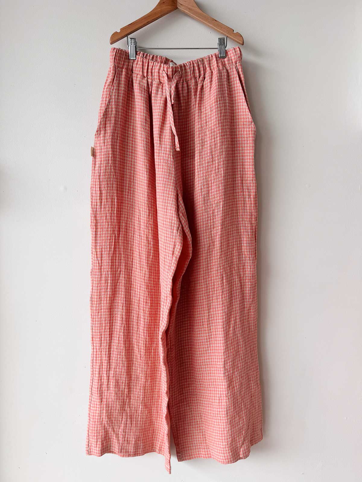 Bobbie| Women's Pants  | Coral Petite Check