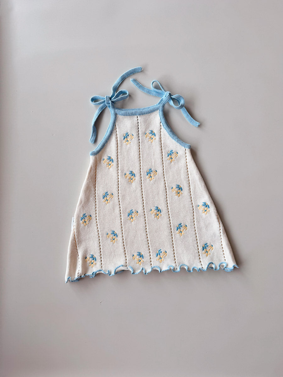 Bloom Pointelle Tie Dress | Pansy