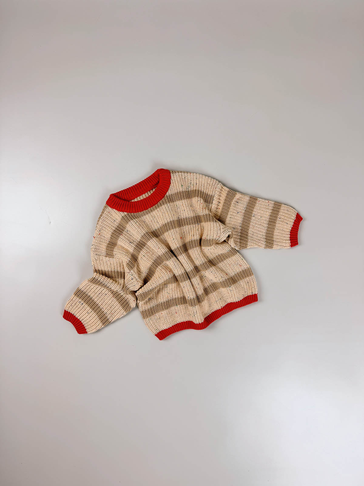 Jamie Unisex Cotton Sweater | Desert Stripe