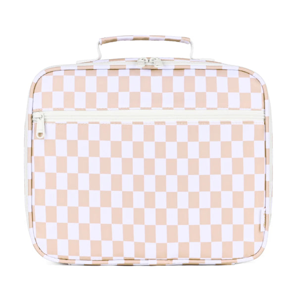 Junior Insulated Lunch Bag l Caramel Check