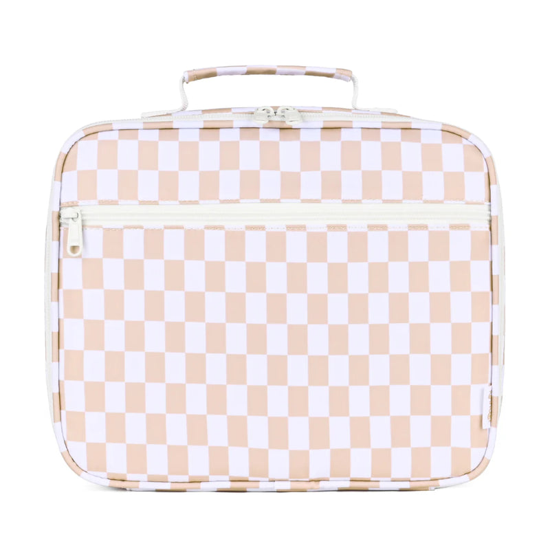 Junior Insulated Lunch Bag l Caramel Check