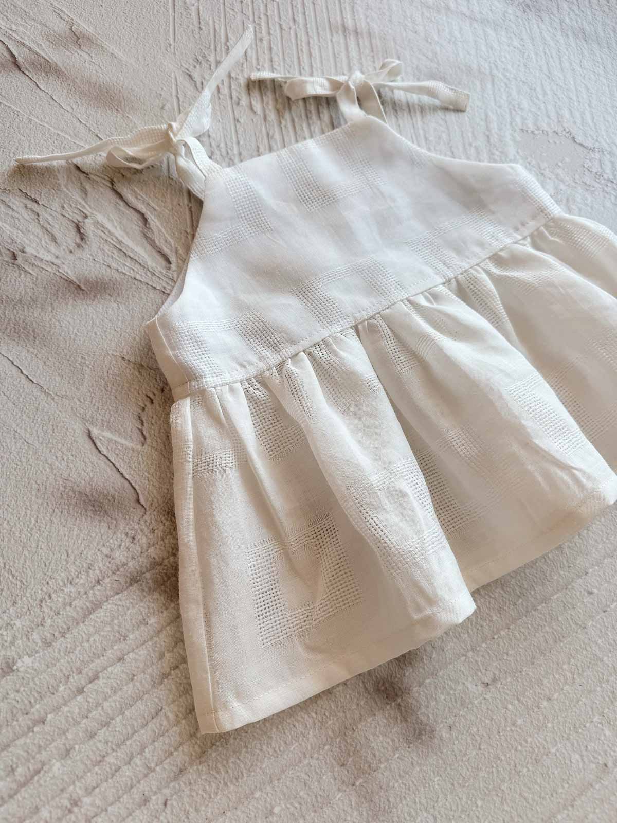 Linen Peplum Tie Up Singlet | Handmade