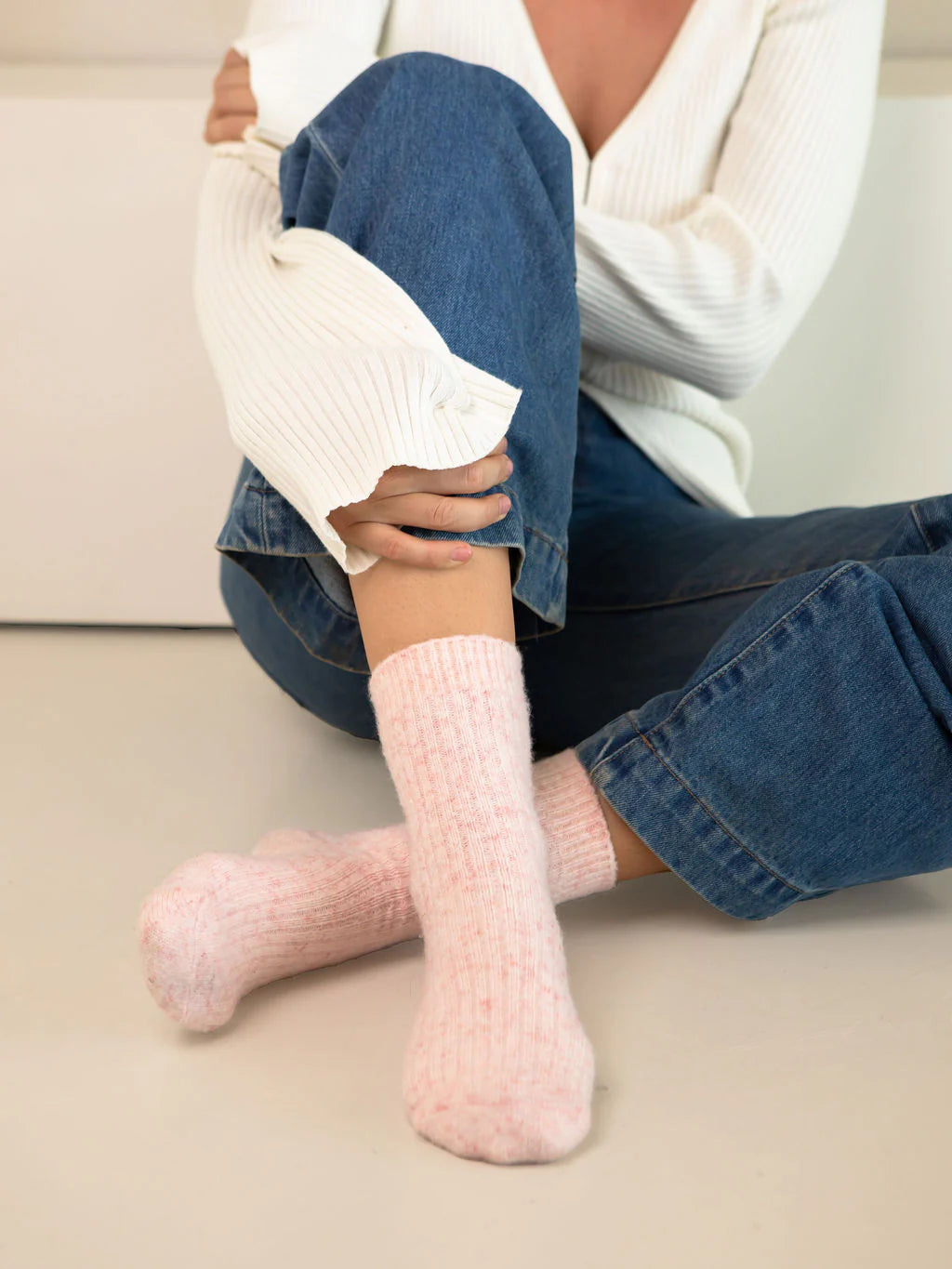 The Comfiest Socks | Blush Pink
