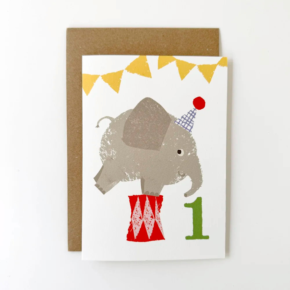 Card | 1 Birthday Elephant