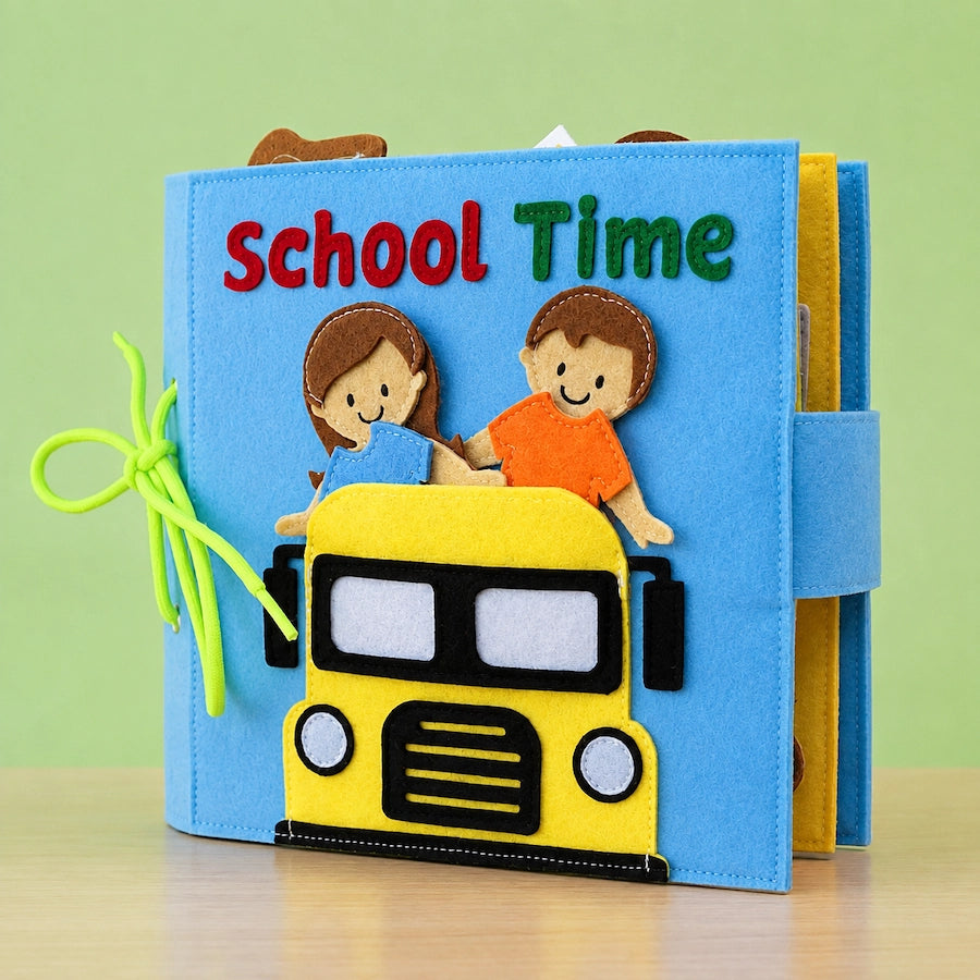 Felt Busy Book | School Time