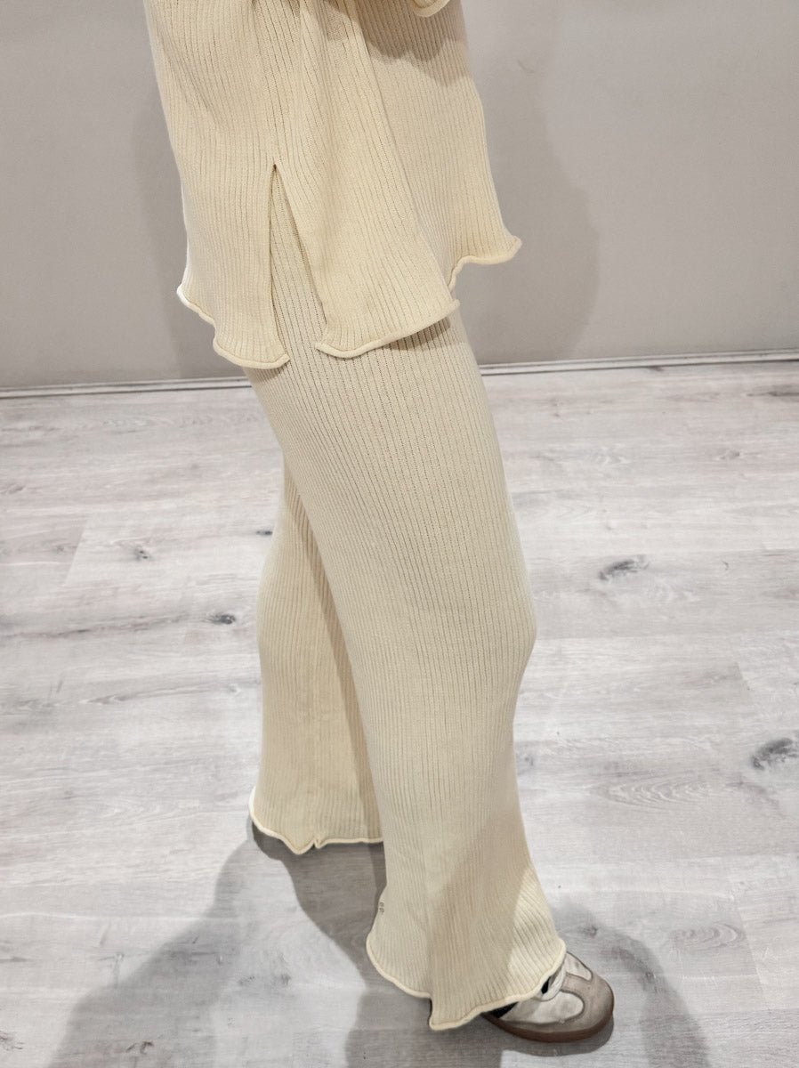 Women's Fine Rib SET | Butter