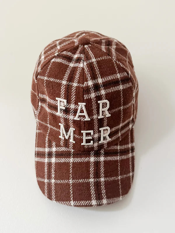Women's Cap | Choc/Plaid