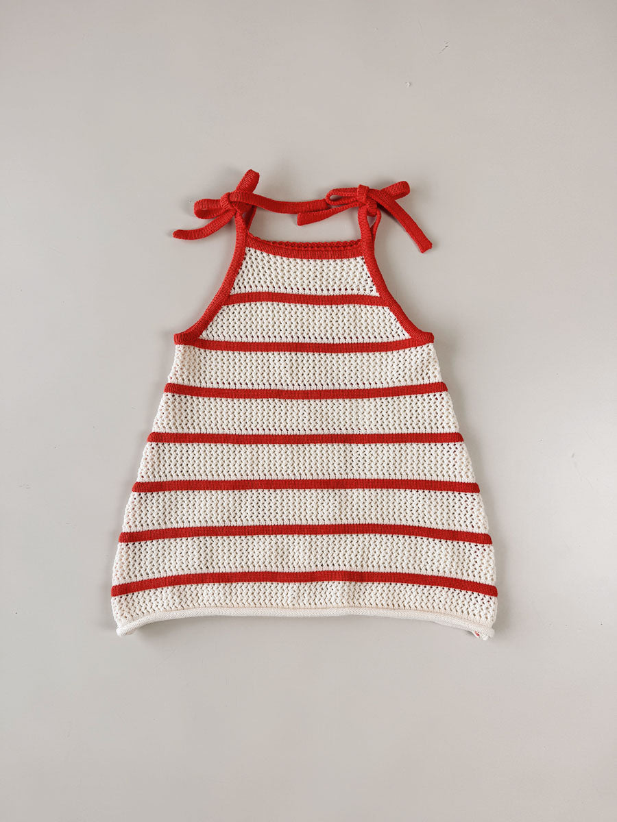 Crochet Knit Tie Dress