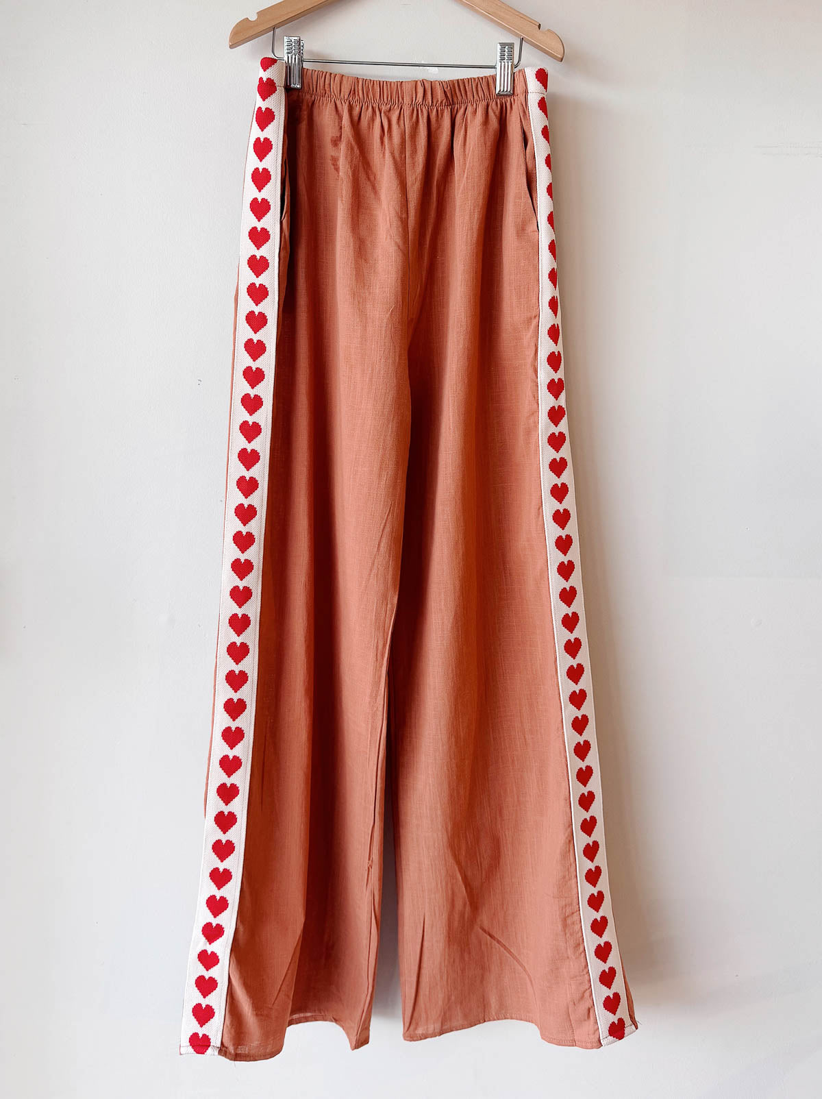 Women's Pants | Clay/Heart Trim