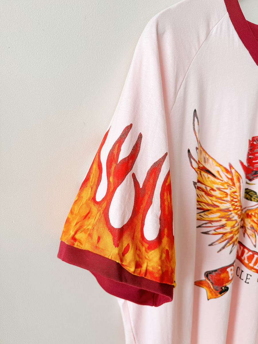 Womens SS Tee | Motorcycle Club Pink