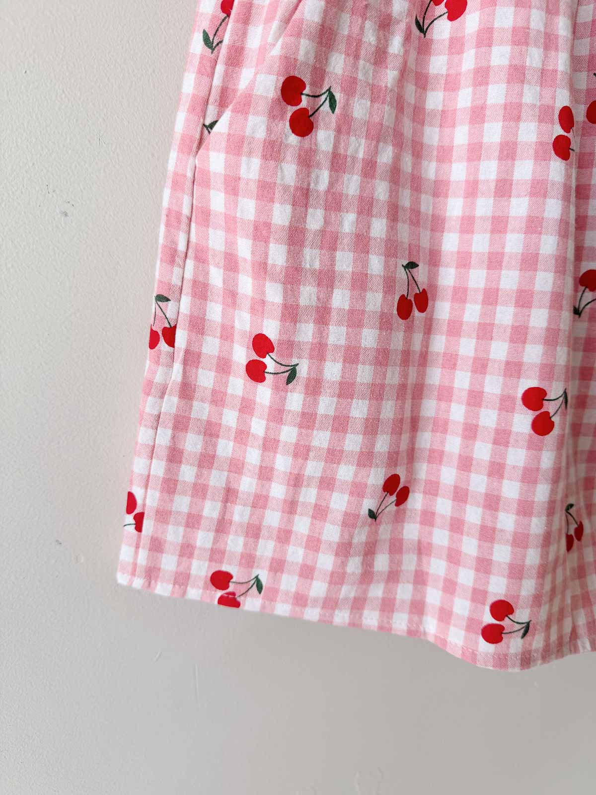 Women's Shorts | Cherry Pink Checkered