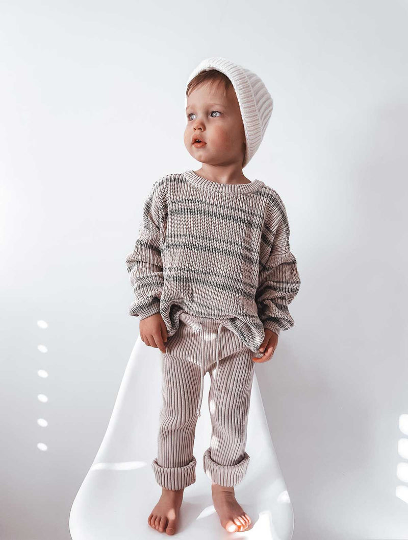 Thick cotton ribbed Pants