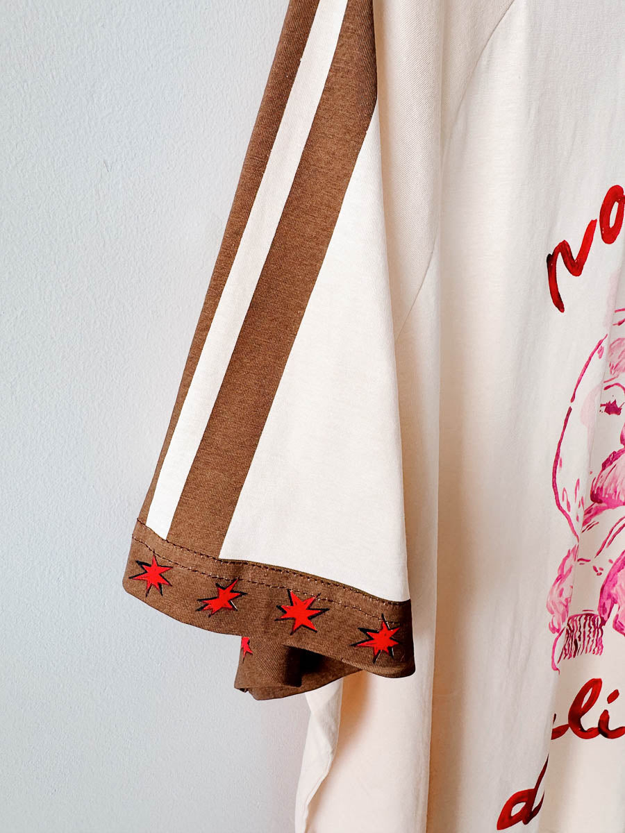 Womens SS Tee | Not Your Darlin' | Beige/Choc