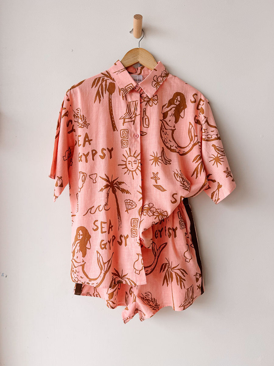 Womens SS Shirt | Sea Gypsy | Peach