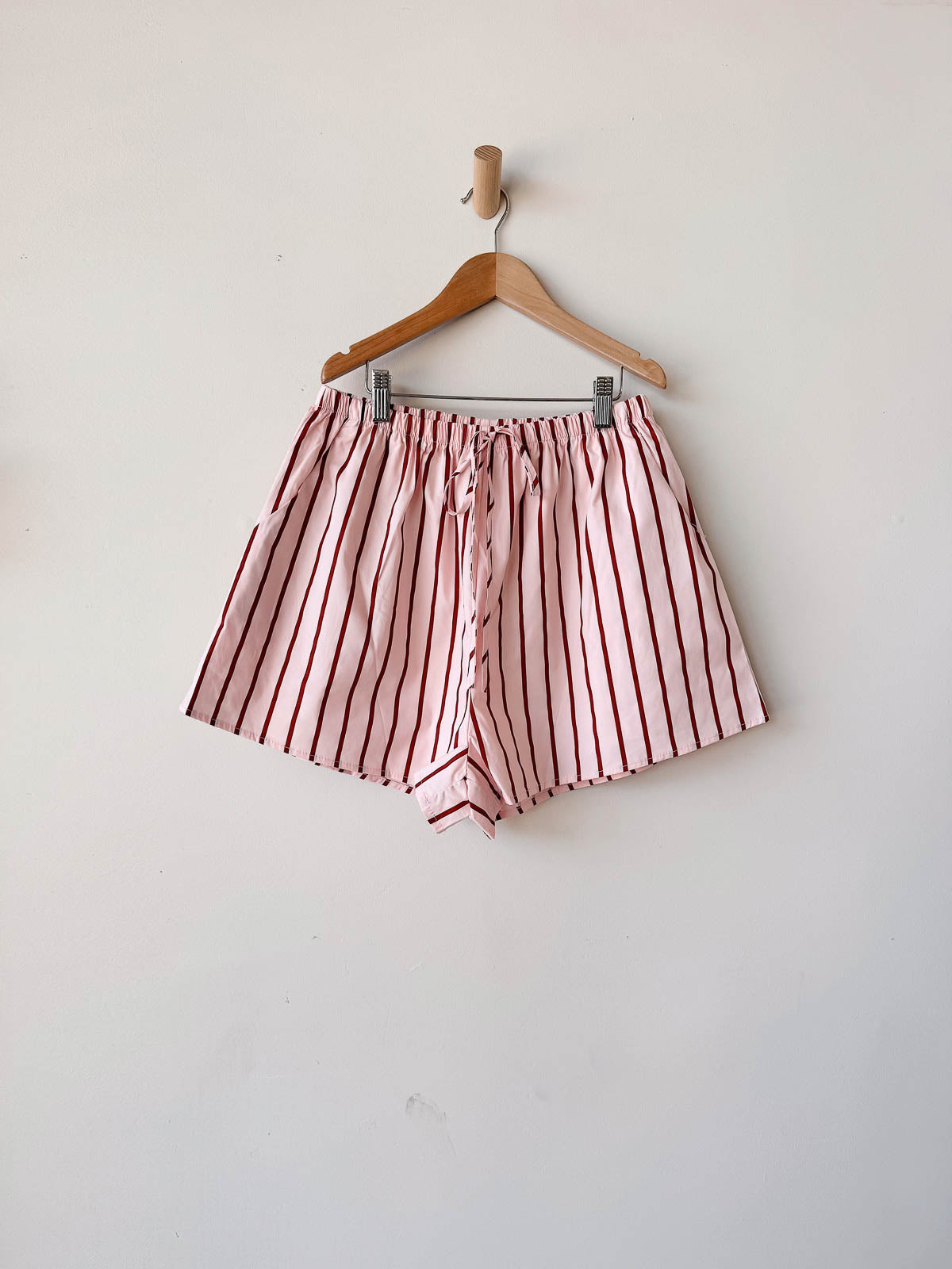 Women's Shorts | Pink/Burgundy Stripe