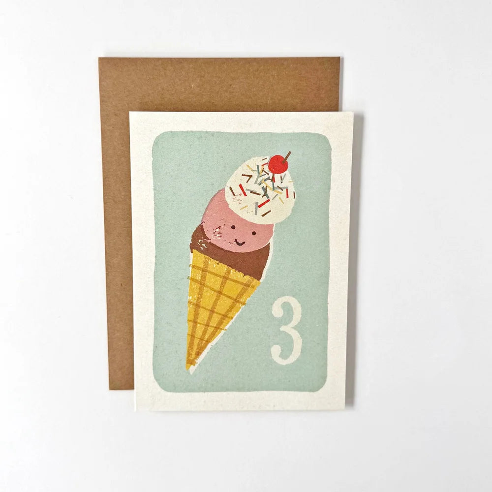 Card | 3 Icecream Scoops